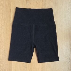 Black High-Waisted Biker Shorts